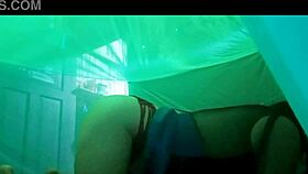 Sexy stepmom waits in bed for stepson