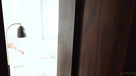 My girlfriend wakes me up with her little fingers, leading to an orgasm.