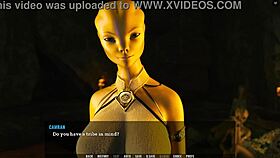 Alien babe fingers herself waiting for my cock in unending void