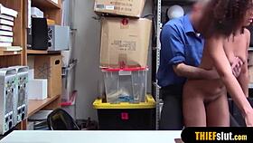 The sporty ebony teen 18+ chick says, 'fuck me rough from behind'