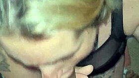blonde amateur sucks cock deep then takes it in ass hard