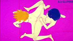 kusuha mizuha and cagalli yula athha in intense lesbian hentai action