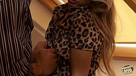 Skinny pierced blonde gets her pierced pussy doggy styled on a lazy chair?