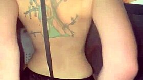 My boyfriend makes me cum while watching porn, riding his big ass