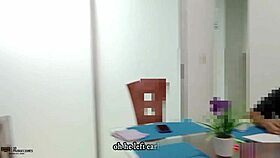 deep throat facefuck with stepbrother's big cock