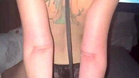 My boyfriend makes me cum while watching porn, riding his big ass