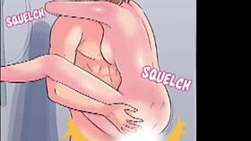 I love that cute girl's cumshot in hentai, it's so sexy