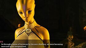 Alien babe fingers herself waiting for my cock in unending void