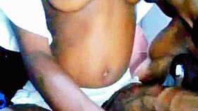 skinny african girl craves monster cock in quick doggystyle pussy fuck