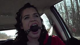 I-I-I got her all tied up and gagged while we drove around, feeling so naughty.