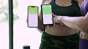 Naked workout turns taboo with busty milfs at the gym.