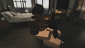 taking control in this girl's bedroom during a fun game session