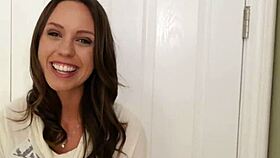 Pornstar babe gets her ass fucked hard and cum sprayed all over. Brunette with small tits in hardcore action. 💦