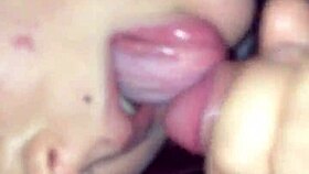 Beautiful teen Samantha Vlad swallows cum in mouth