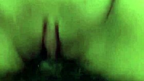 my wife squirts double with natural tits