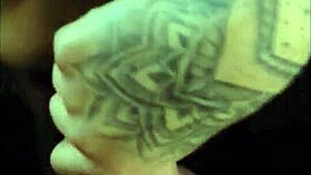 Wow, tranny sucks dick upside down with bf!