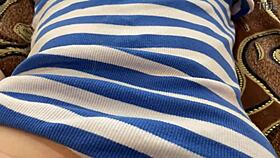 I masturbate my pussy at home