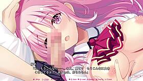 In this hajilove mini fandisk, sakurako sonoike makes lovers in scene 1.