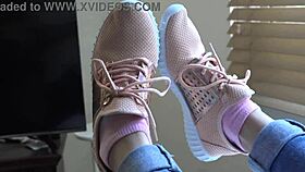 Does Kristy's Skinny Feet In New Sneakers Turn You On?