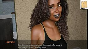 WVM 19 cheerleaders welcome John in the anime cartoon