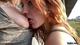 Got frisky outdoors with my curvy blonde classmate today. Her tattoos caught everyone’s eye.