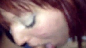 Beautiful teen Samantha Vlad swallows cum in mouth