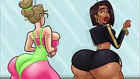 demon deals with brenda in lewd big tits action