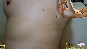 Cute blonde experiences deep anal and throat fucking in las vegas casting