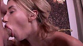 Flawless semi-naked skinny chick gets shagged in her spread asshole