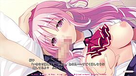 In this hajilove mini fandisk, sakurako sonoike makes lovers in scene 1.