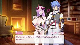 doris rides monster cock in anime temptation