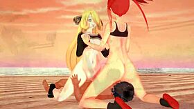 i had a wild threesome with flannery and cynthia on the beach