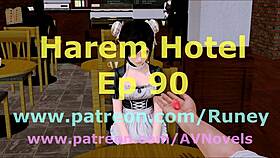 i'm playin harem hotel n gettin all da hot girls