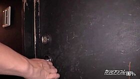 Japanese Girl Makes Ahegao Face With Double Peace Sign While Cumming