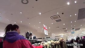 Attractive czech kitten was seduced in the shopping centre and shagged in pov