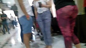 i found this irresistible prostitute in leggings with a big ass