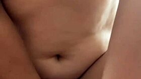 my wife squirts double with natural tits