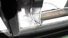 OUTDOOR MILF PISSING with big natural tits and ass