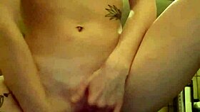 naughty games with my toy, getting wet and pissing on the bath mat?