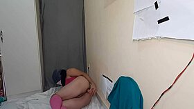 gay guy in socks explores solo fetish fun