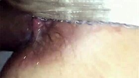 French Amateur Bent Over In Satin Lingerie For Shaved Pussy Fuck