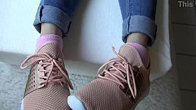 Does Kristy's Skinny Feet In New Sneakers Turn You On?