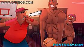 basketball players fucking in the locker room after training with big black cocks.