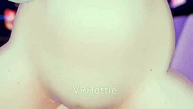 In VRChat, POV lap dance turns into wet blowjob and public fucking