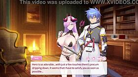 doris rides monster cock in anime temptation