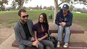 Kourtney Kane gives blowjob and rides big cock for love