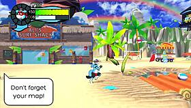 Endless cumshot on the beach!