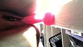 Fat Ebony Pussy Drips from Dildo Play in POV with Clothes Ripped and Squirting