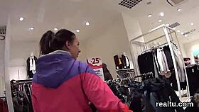 Attractive czech kitten was seduced in the shopping centre and shagged in pov