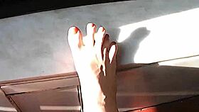 OUTDOOR MILF PISSING with big natural tits and ass